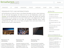 Tablet Screenshot of fernsehertest.com